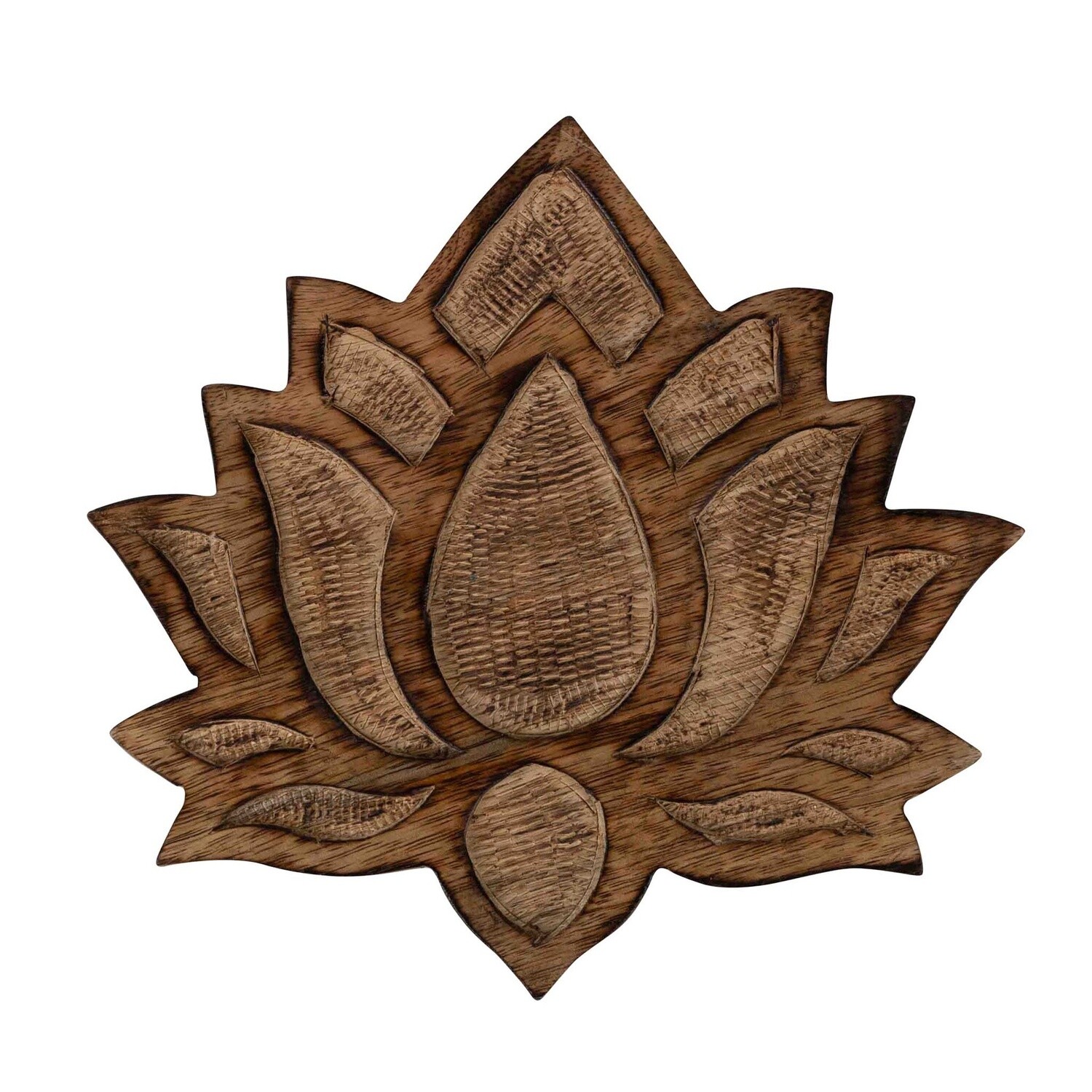 Lotus Blossom Trivet - Mango Wood