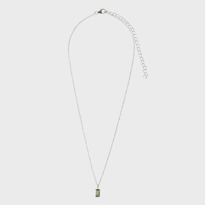 Peridot Silver Pendant Necklace