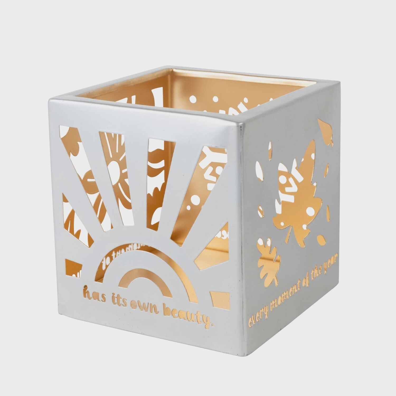Four Seasons Cube Candleholder