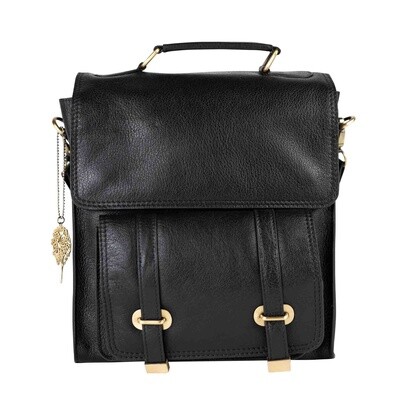 Jarni Leather Backpack - Black
