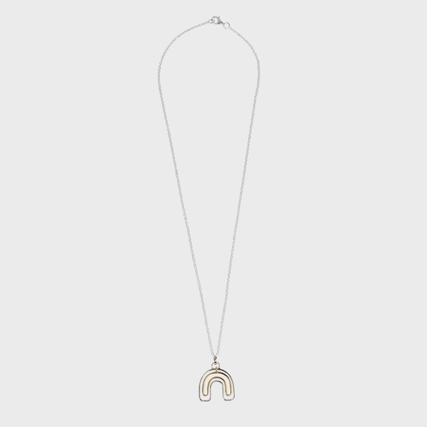 Arco Rainbow Charm Sterling Necklace