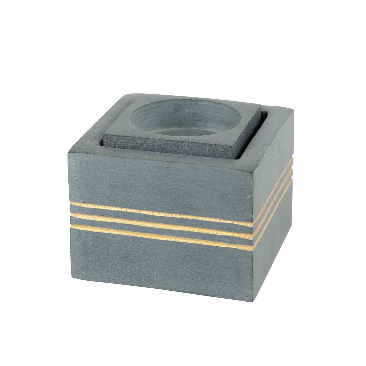 Bahu Stone Candleholder for Tea Lights &amp; Tapers