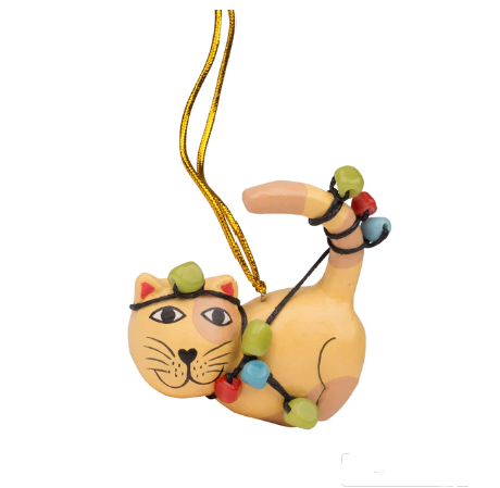 Tangled Up Cat Ornament