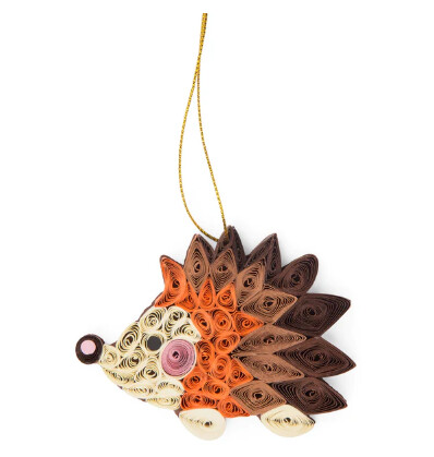 Hedgehog Quilled Ornament