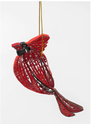 Cardinal Quilled Ornament
