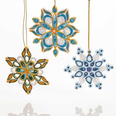 Quilling Snowflake Ornament Asst