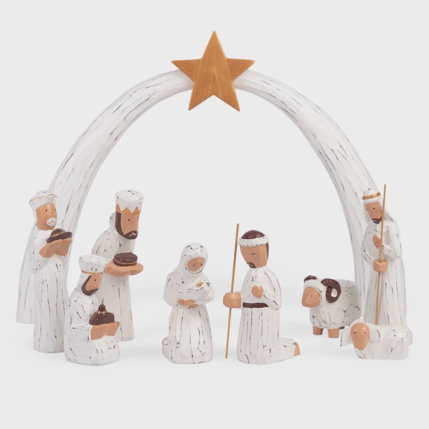 Albesia Wood Nativity