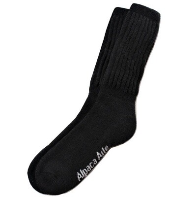 Alpaca Socks Solid Black