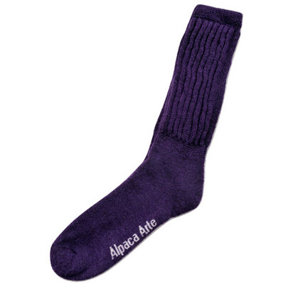 Alpaca Socks Solid Purple