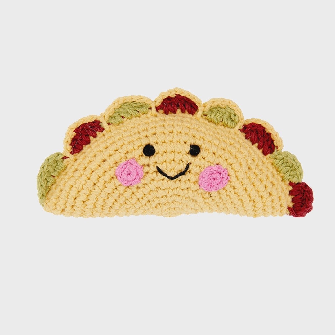 Friendly Crocheted Toy Taco