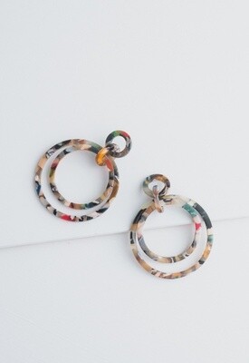 Margot Multicolored Resin Dangle Earrings