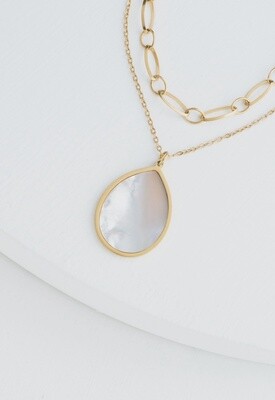 Holly Layered Mother-Of-Pearl Necklaces