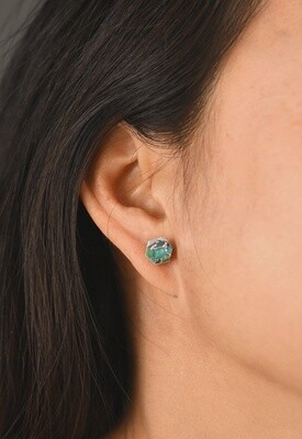 Oasis Studs in Silver