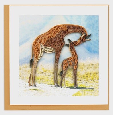 Giraffe Quilling Card