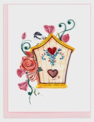 Quilled Birdhouses Note Card Box Set of 6