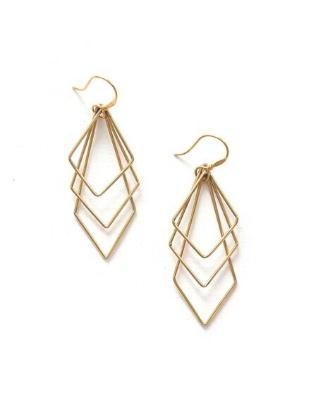 Prominent Paragon Earrings Brass