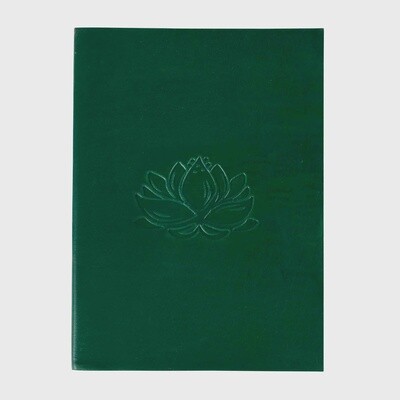 Reflections Green Leather Lotus Journal