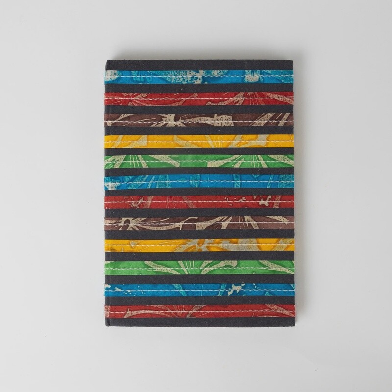 Bright Striped Batik Journal