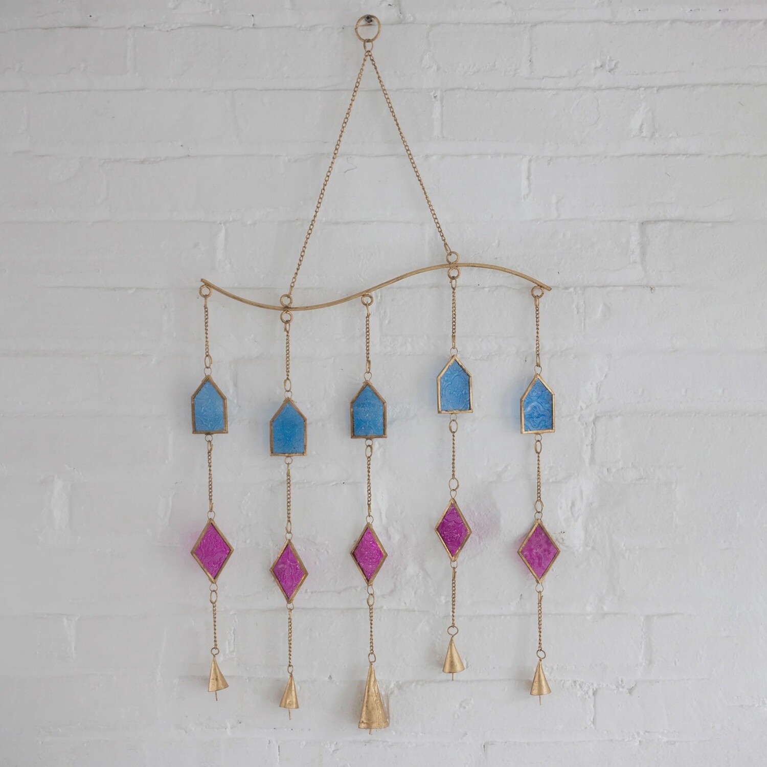 Dayamand Recycled Iron &amp; Glass Chime