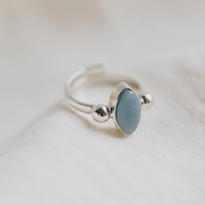 Celestial Sterling Silver Marquise Ring