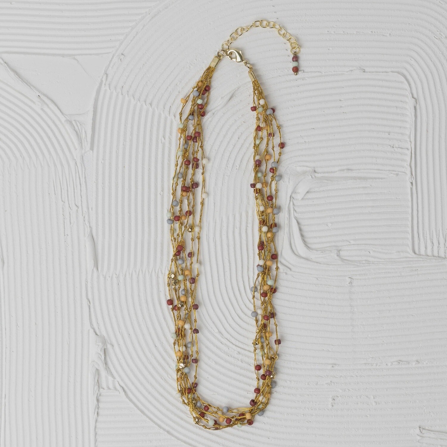 Navi Multistrand Beaded Necklace