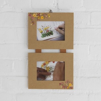 Tala Dried Flowers Double Hanging Frame - 3.5 x 5