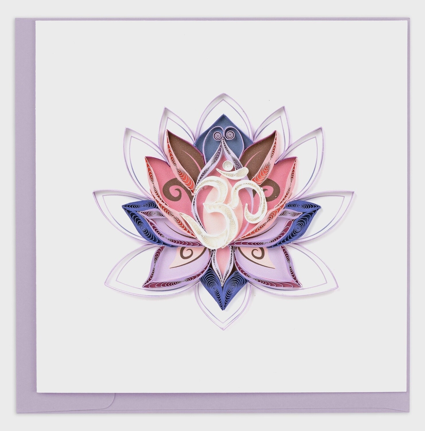 Ohm Lotus Quilling Card