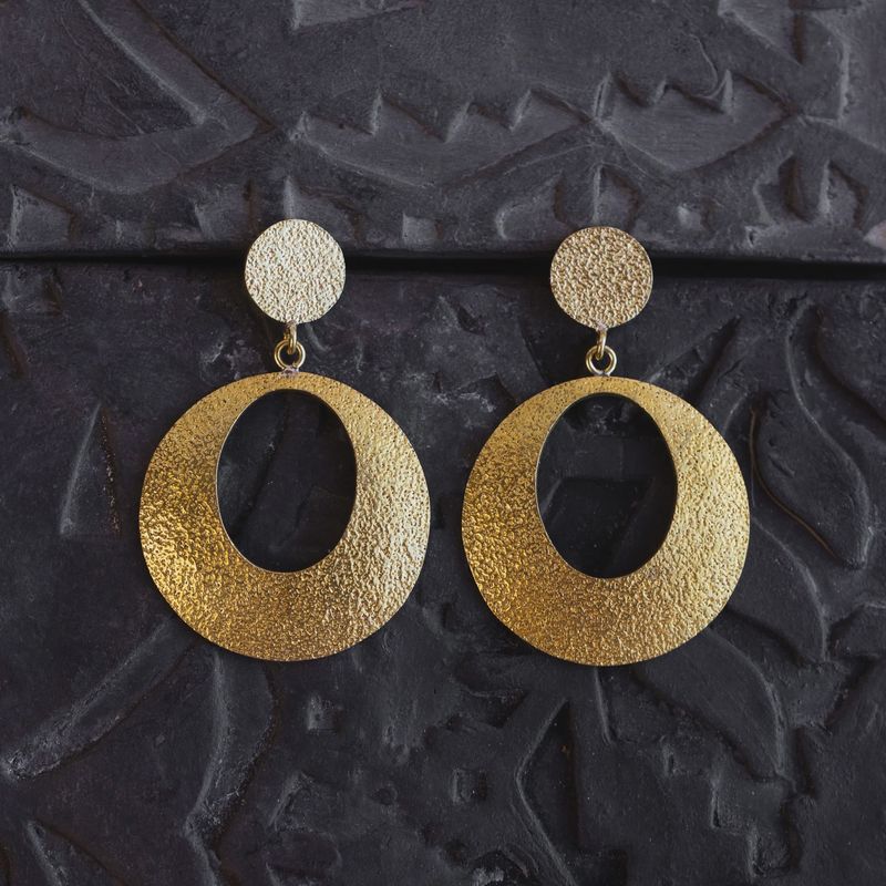 Shirisha Brass Drop Earrings