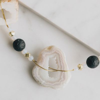 Parvati Druzy Stone Necklace