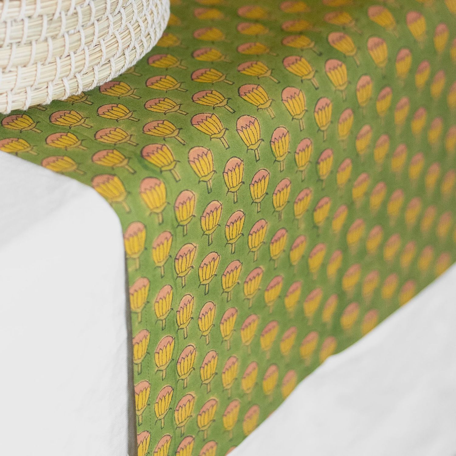 Kamal Kalee Lotus Buds Table Runner
