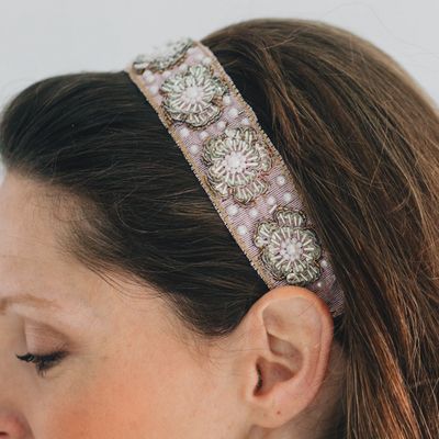 Kamal Floral Beaded Headband