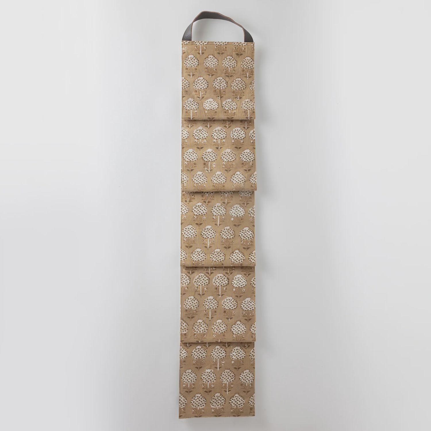 Vainshalla Hanging Cotton Organizer Rack - Brown