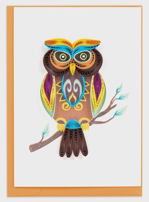 Decorative Owl Gift Enclosure Mini Card