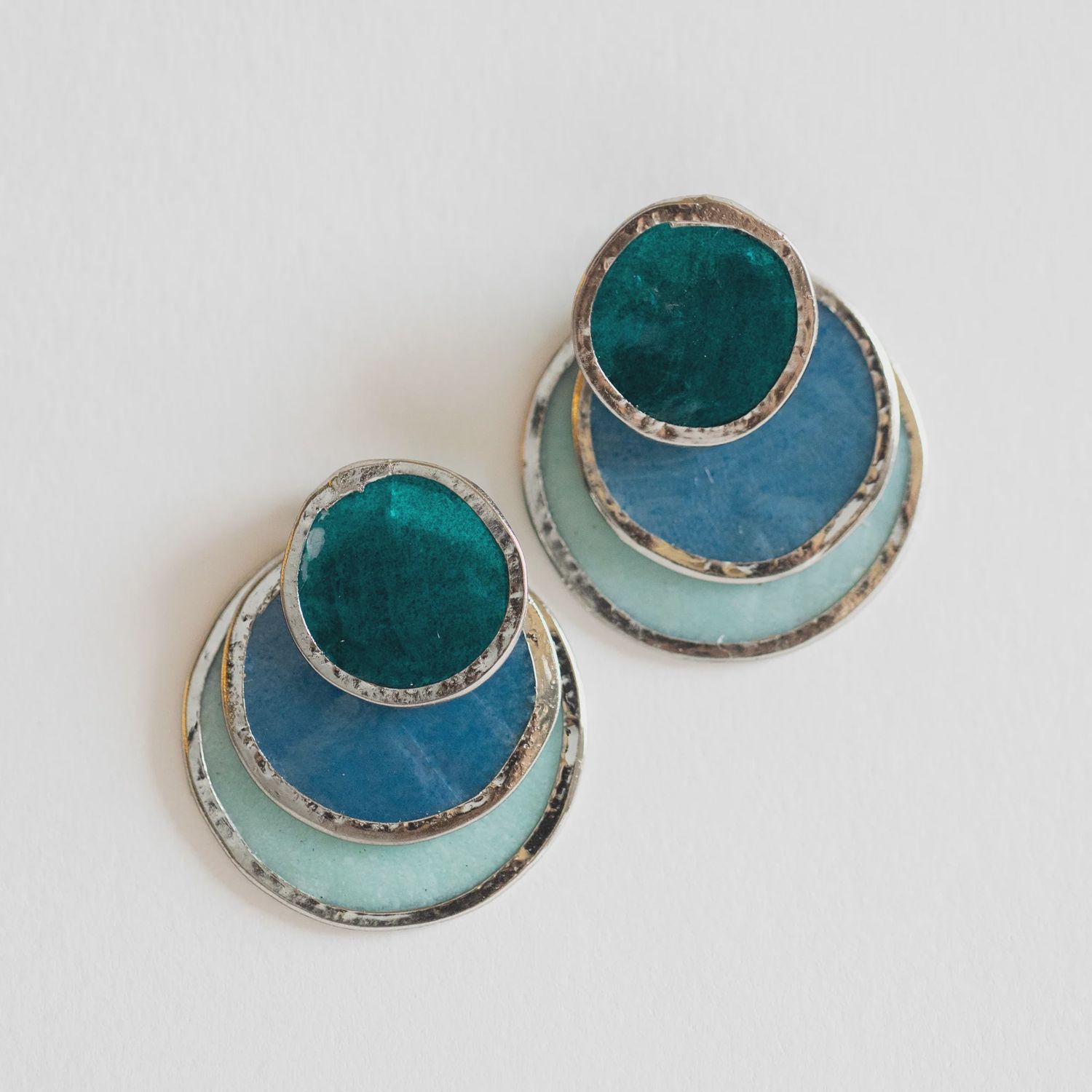 Triple Convertible Capiz Earrings