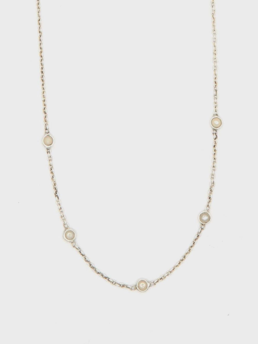 Delicate Pearl Sterling Necklace