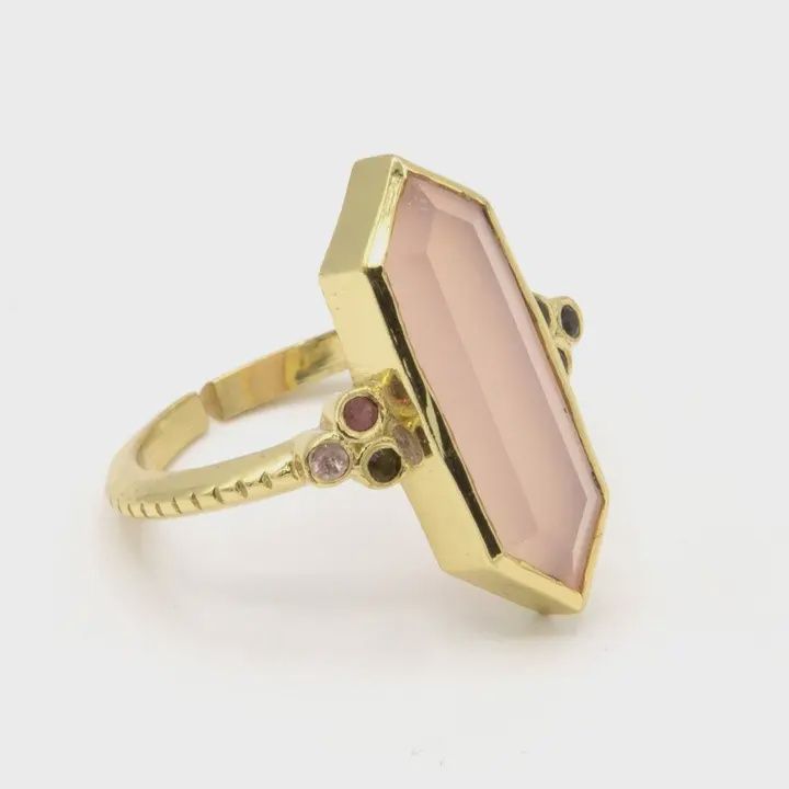 Unconditional Love Adjustable Brass Ring