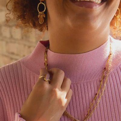 Unconditional Love Adjustable Brass Ring