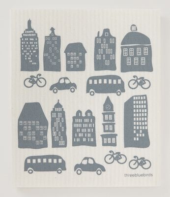 City Life Swedish Dishcloth