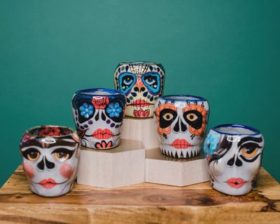 Sugar Skull Skeleton Mug