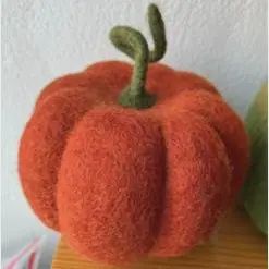 Felt Halloween Orange Pumpkin - 2 Sizes