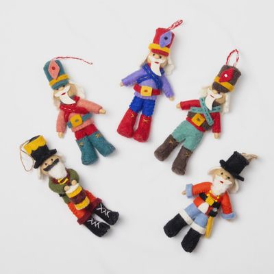 Holiday Ornament Felt Nutcracker Asst