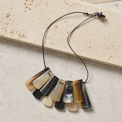 Ishani Statement Horn Necklace