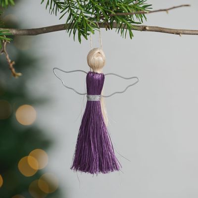 Purple Angel Ornament