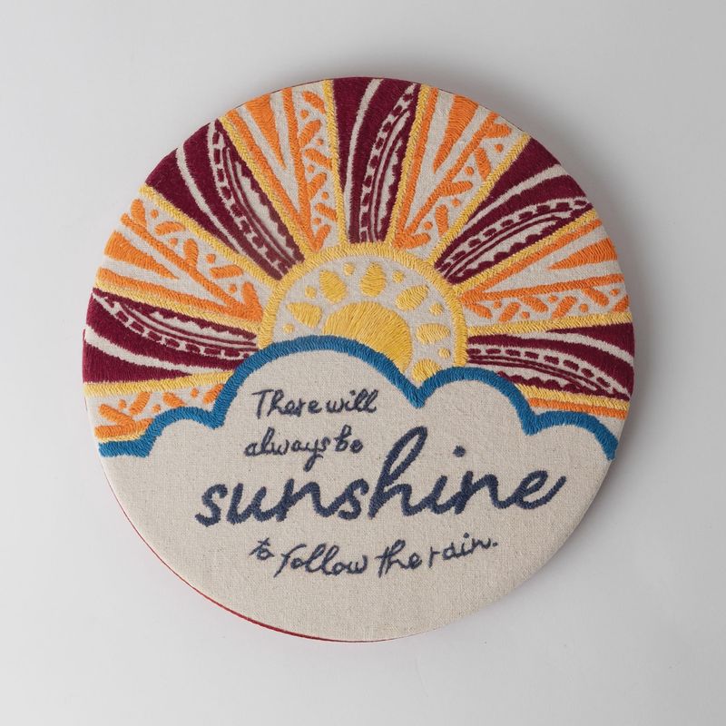 Prerak Sunshine Hand Embroidered Wall Art