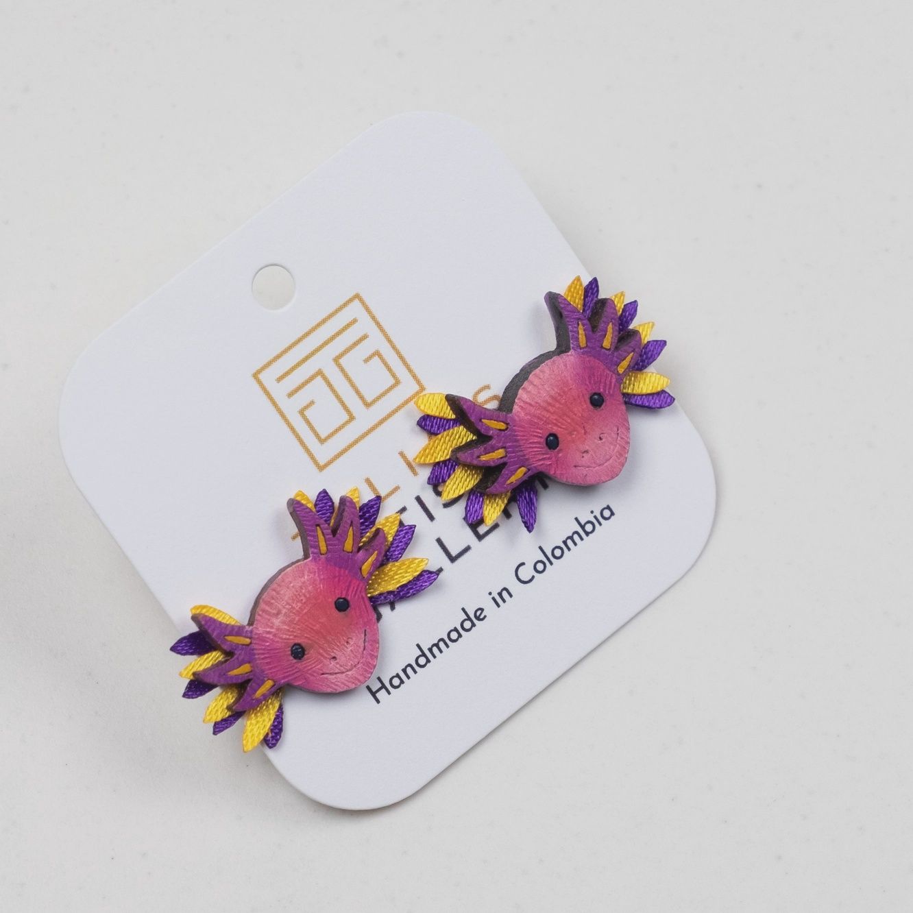 Axolotl Gourd Earrings Small