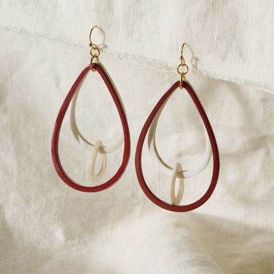 Hien Triple Teardrop Earrings