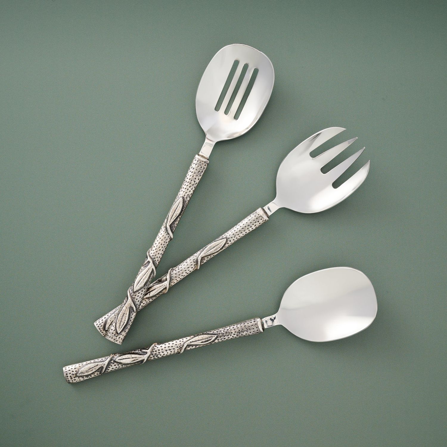 Olive Branch Serving Utensils - Set of 3