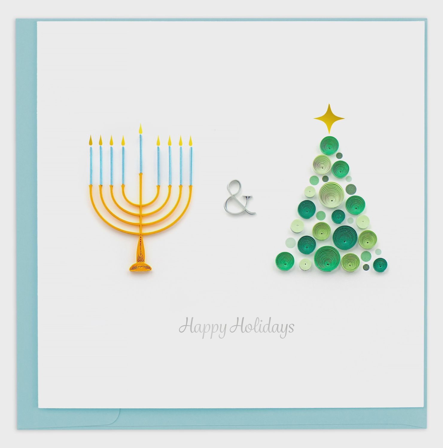 Hanukkah &amp; Christmas Quilling Card
