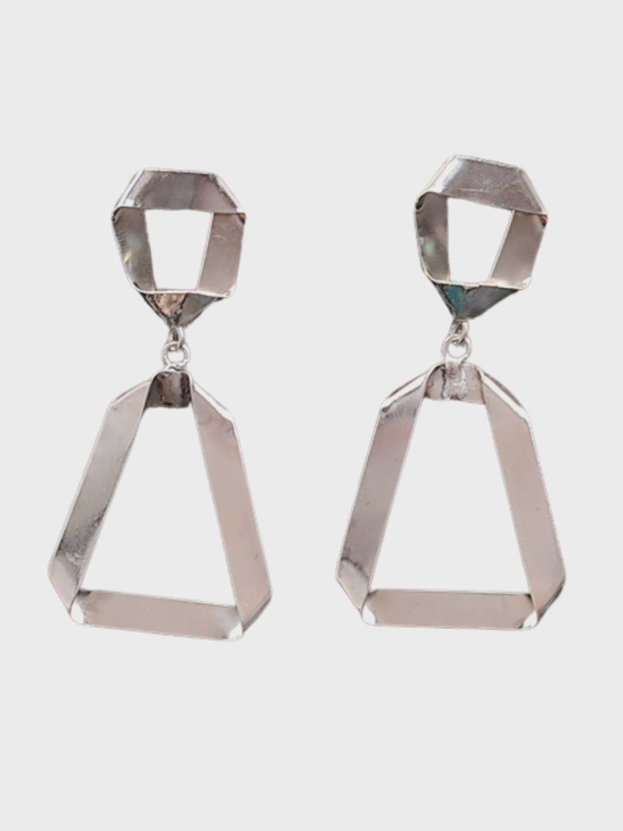 Folded Ribbon Stud Earrings