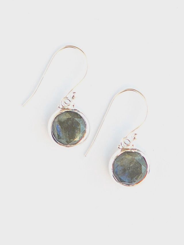 Reflection Earrings Sterling - Labradorite